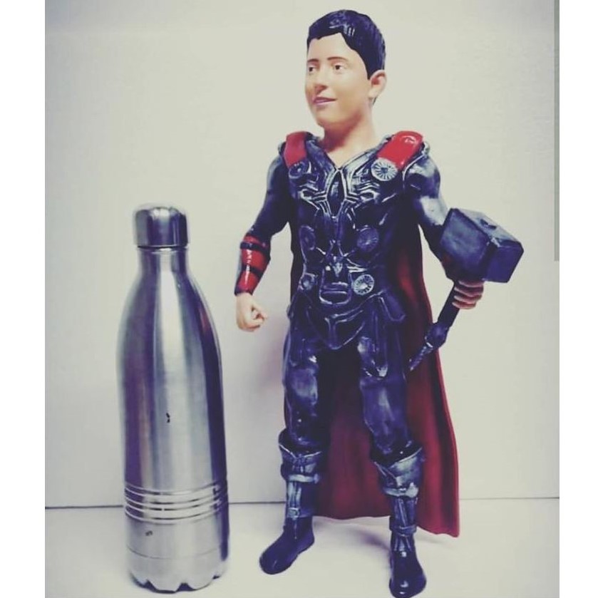 3d miniature super hero